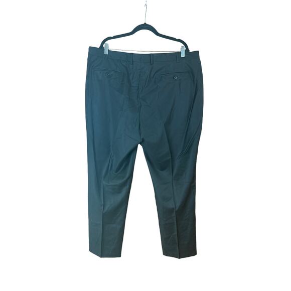 NWOT Santorelli Loro Piana Modern Fit Flat Front Dress Pants Black Men's Size 42 - Picture 6 of 6